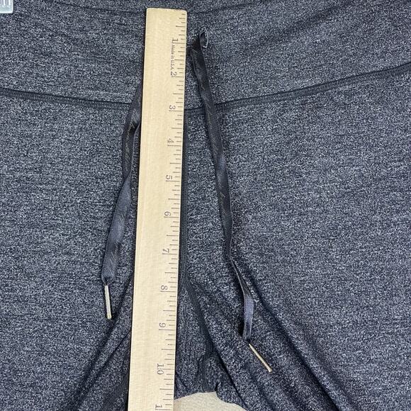 Lululemon Pants Womens M Gray Wide Leg Cropped Drawstring Waist Athletic Stretch - Picture 5 of 12